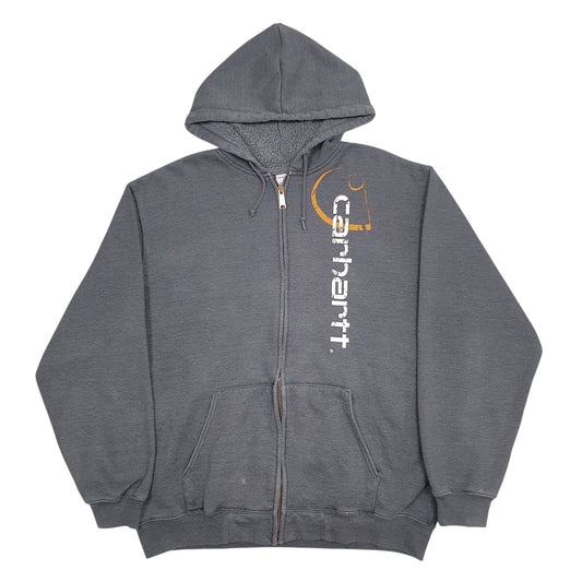 Mens Grey Carhartt Full Zip Jumper