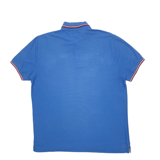 Mens Blue Tommy Hilfiger Short Sleeve Polo Shirt