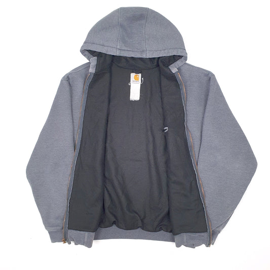 Mens Grey Carhartt Hoodie Full Zip Jumper