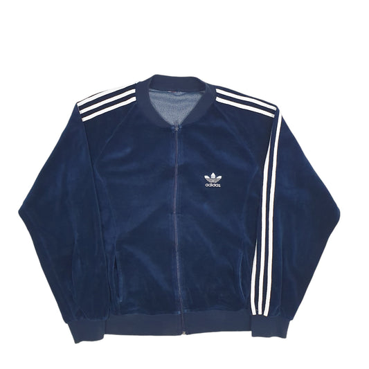 Womens Navy Adidas Full Zip Jumper