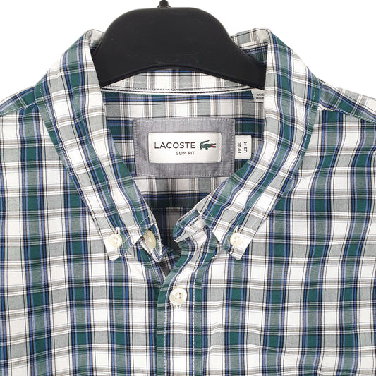 Mens Green Lacoste Long Sleeve Shirt