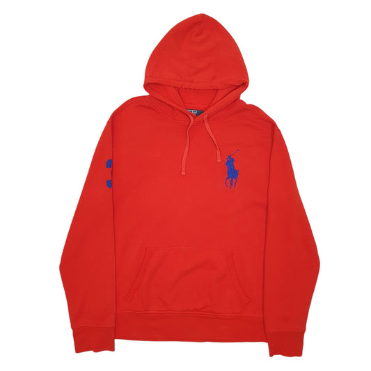 Mens Orange Polo Ralph Lauren Hoodie Jumper