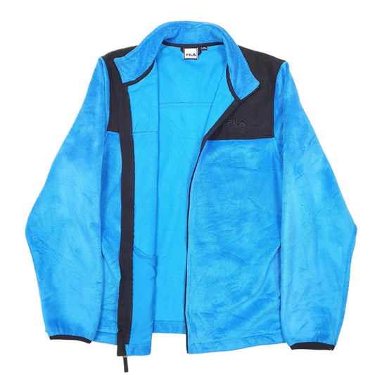 Womens Blue Fila Full Zip Jumper