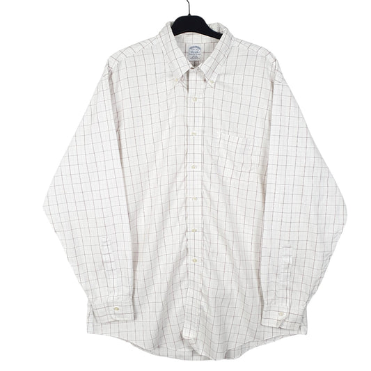 Mens White Brooks Brothers Long Sleeve Shirt
