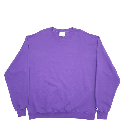 Mens Purple Champion Crewneck Jumper