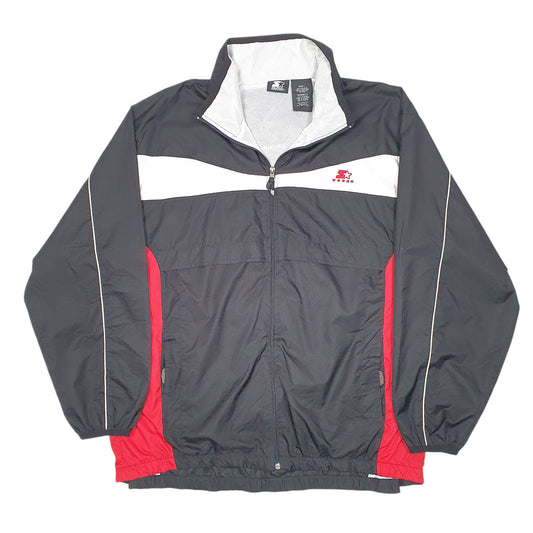 Mens Black Starter Lightweight Jacket Coat