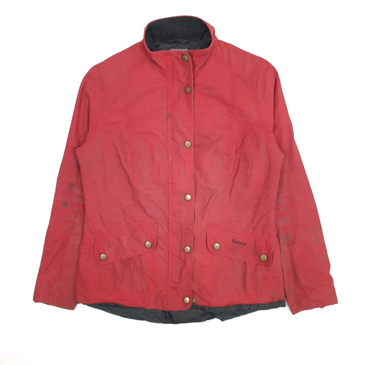 Womens Red Barbour Winter Ferndown Coat