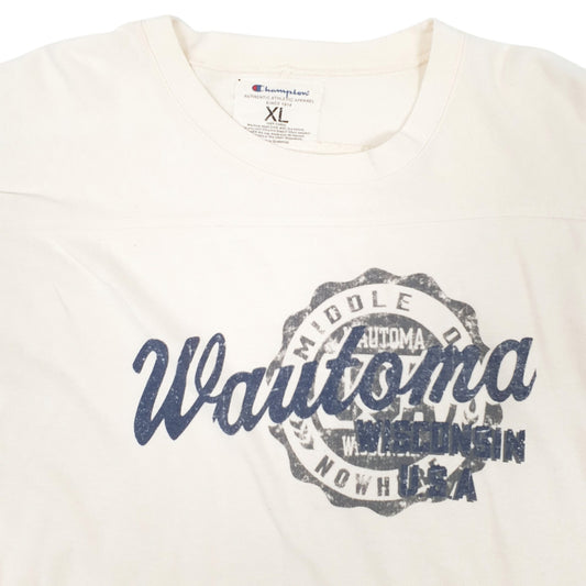 Mens Cream Champion Crewneck Jumper