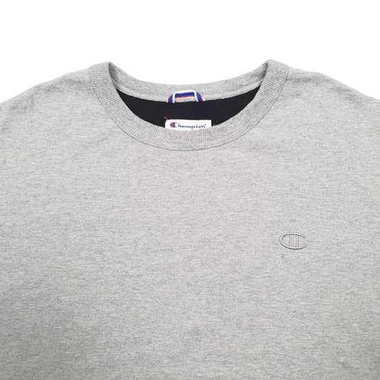Mens Grey Champion Crewneck Jumper