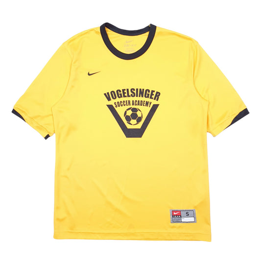 Mens Yellow Nike Vintage Team Vogelsinger Soccer Academy Short Sleeve T Shirt