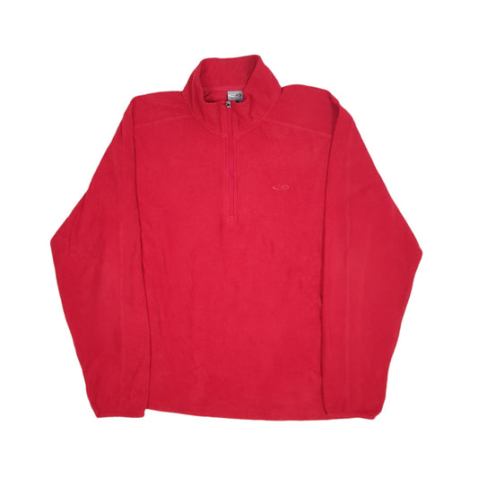 Mens Red Champion Quarter Zip Jumper