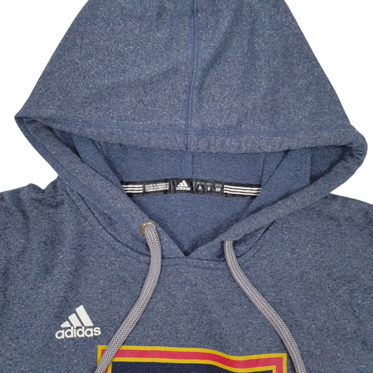 Mens Blue Adidas Hoodie Jumper