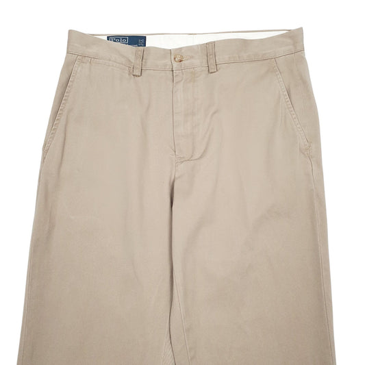 Mens Beige Polo Ralph Lauren Preston Pant Chino Trousers