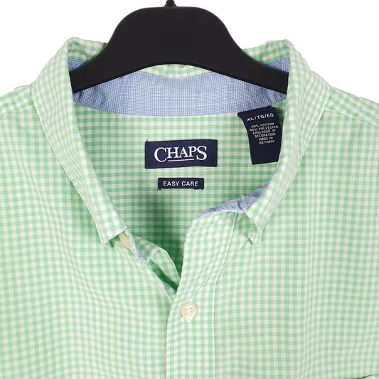 Mens Green Chaps Long Sleeve Shirt