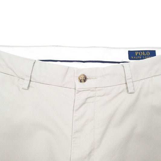 Mens Beige Polo Ralph Lauren Stretch Classic Chino Trousers