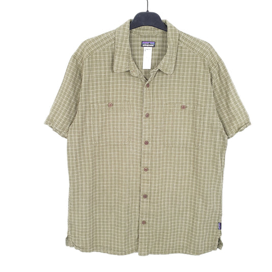 Mens Green Patagonia Short Sleeve Shirt