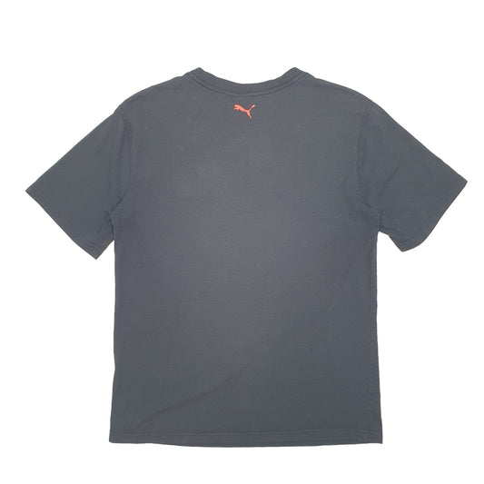 Mens Black Puma Rule The Field Short Sleeve T Shirt