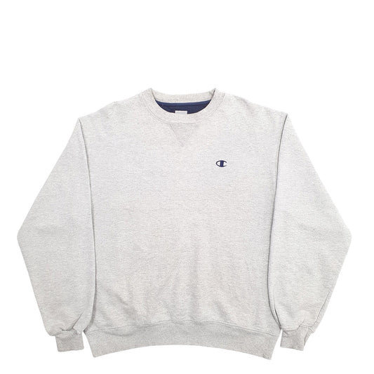 Mens Grey Champion Crewneck Jumper