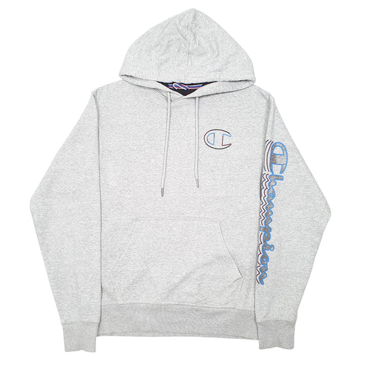Mens Grey Champion Hoodie Jumper