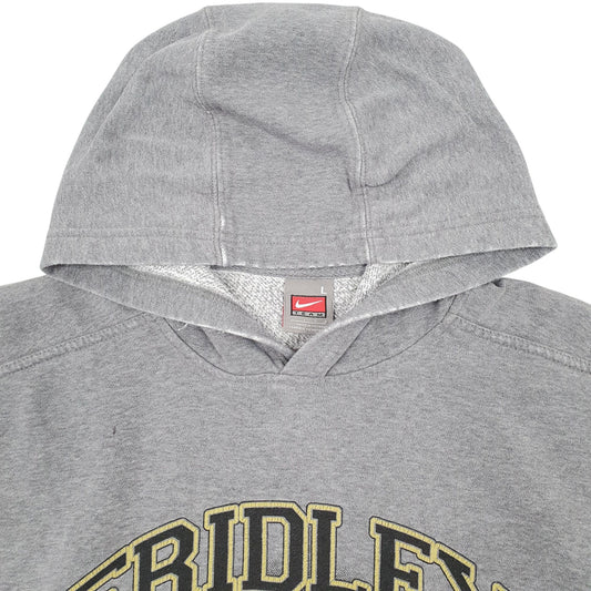 Mens Grey Nike Team Vintage 00s Basketball Hoodie Jumper