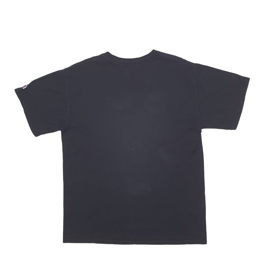 Mens Black Champion Spellout Short Sleeve T Shirt