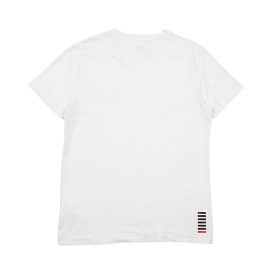 Mens White Emporio Armani Short Sleeve T Shirt