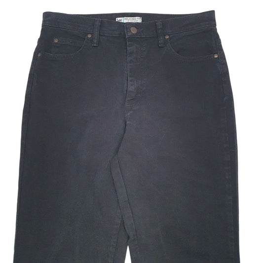Womens Black Lee Relaxed JeansW32 L33