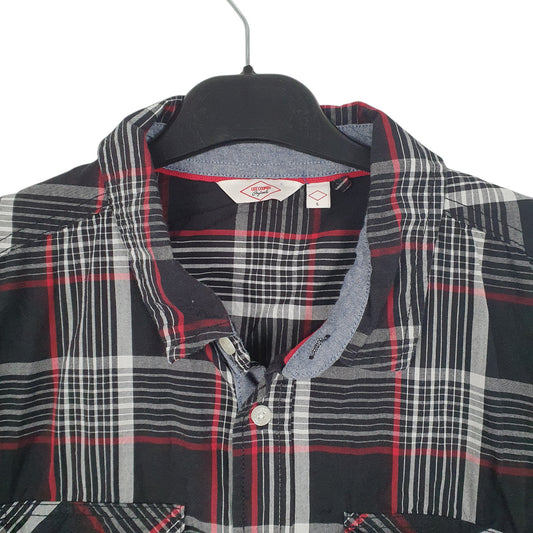 Mens Black Lee Cooper Short Sleeve Shirt