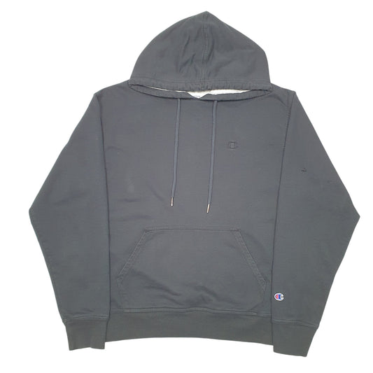 Mens Black Champion Hoodie Jumper