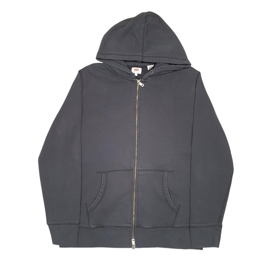Mens Black Levis Hoodie Full Zip Jumper