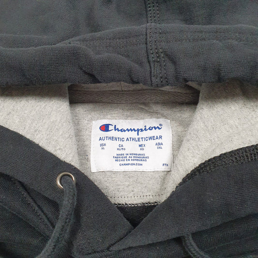 Mens Black Champion Hoodie Jumper