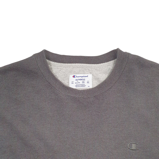 Mens Grey Champion Crewneck Jumper