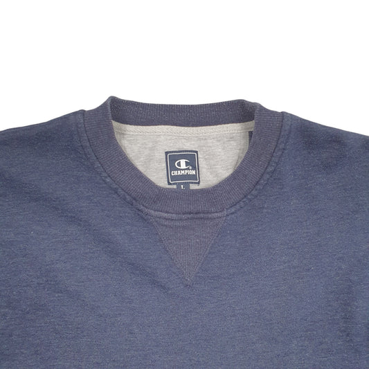 Mens Blue Champion Crewneck Jumper