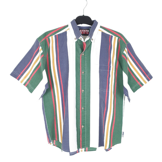 Mens Green Bugle Boy Short Sleeve Shirt