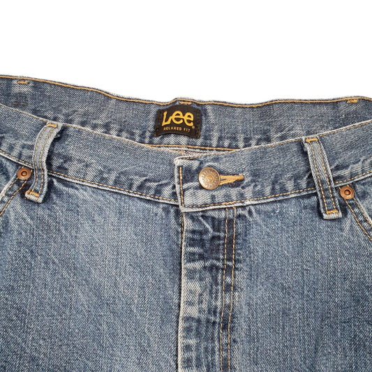 Mens Blue Lee Relaxed Casual JeansW40 L34