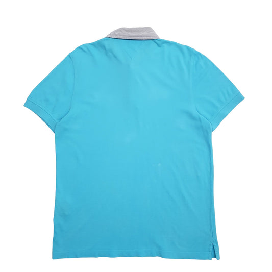 Mens Blue Tommy Hilfiger Short Sleeve Polo Shirt