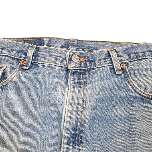 Mens Blue Levis Vintage 2000s Made In USA 505 JeansW36 L32