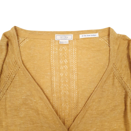 Womens Yellow Fat Face Cardigan Jumper