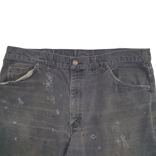 Mens Black Levis Orange Tab Vintage 90's Casual JeansW38 L30