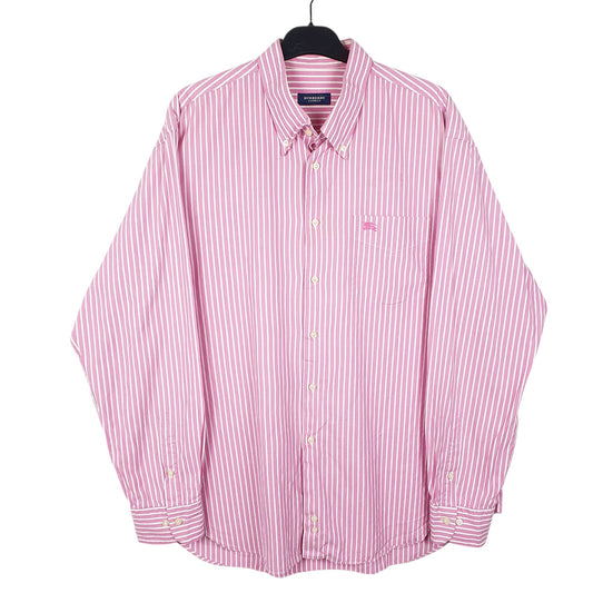 Mens Pink Burberry London Long Sleeve Shirt