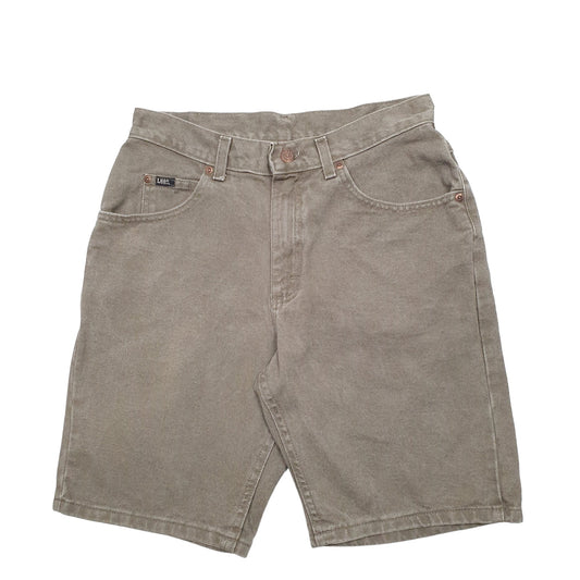 Mens Khaki Lee Denim Shorts