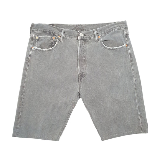 Mens Grey Levis 501 Jorts Denim Shorts