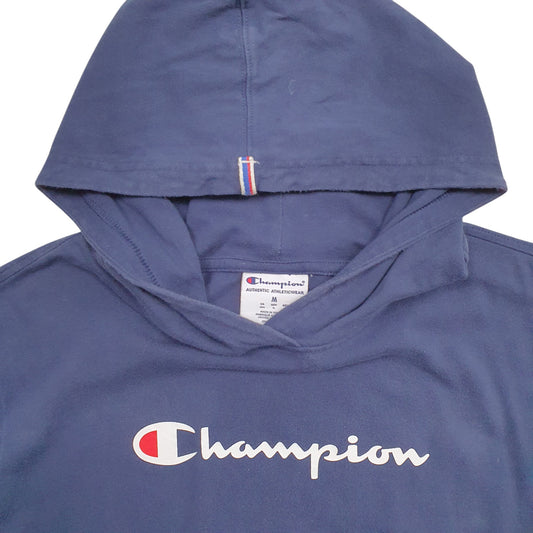 Mens Navy Champion Hoodie Jumper