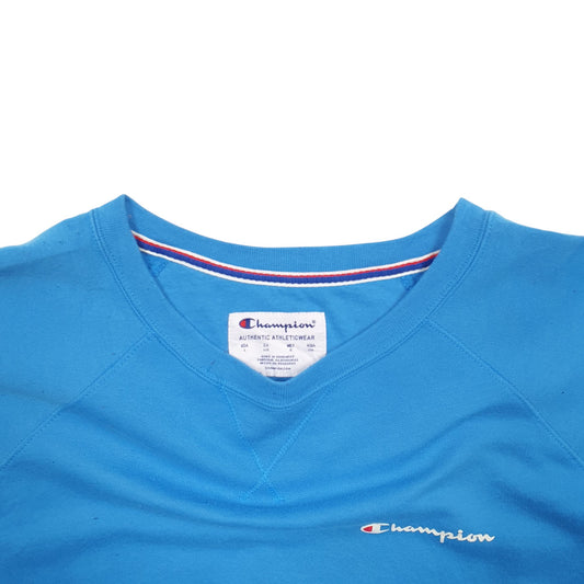 Mens Blue Champion Crewneck Jumper