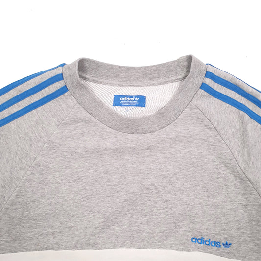 Mens Navy Adidas Crewneck Jumper