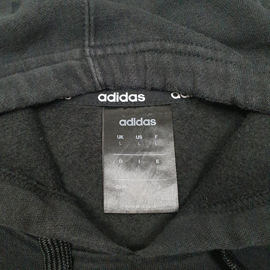 Mens Black Adidas Hoodie Jumper