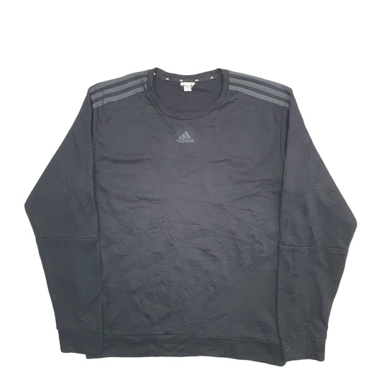 Mens Black Adidas Crewneck Jumper
