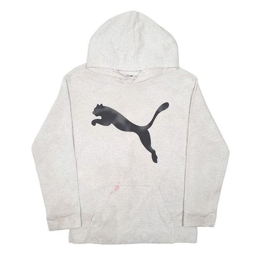 Womens Grey Puma Hoodie Jumper