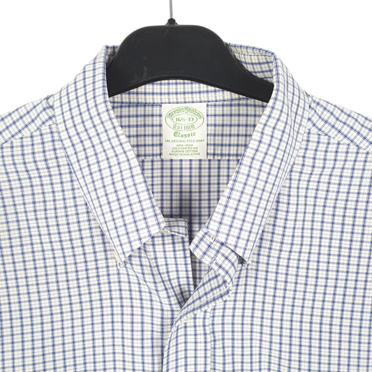 Mens White Brooks Brothers Long Sleeve Shirt