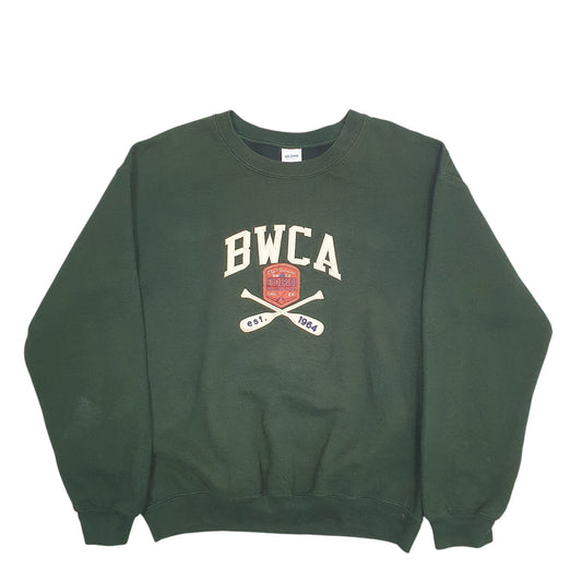 Womens Green Gildan BWXA 1964 Crewneck Jumper